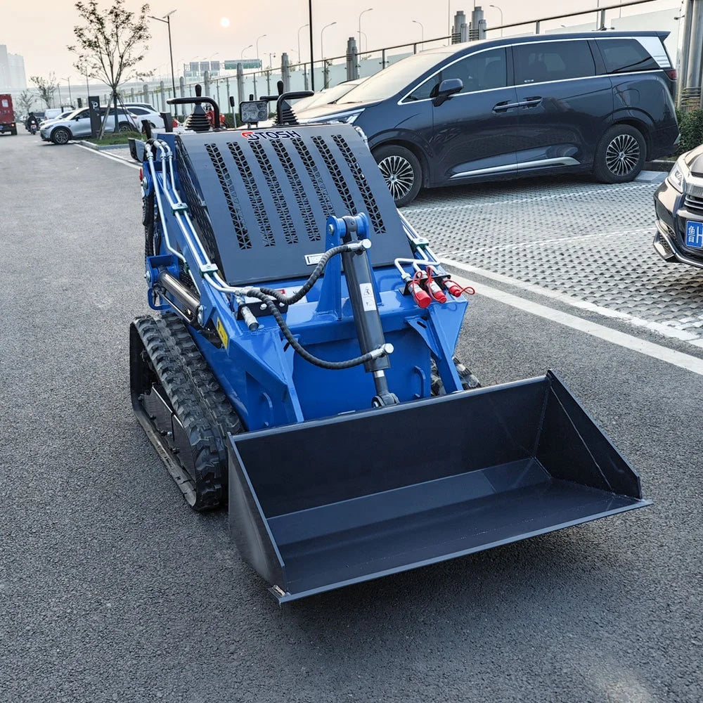 TOSH Cheap Price Stand On Skid Steer With Attachments Skid Steer Loader With Concrete Mixer