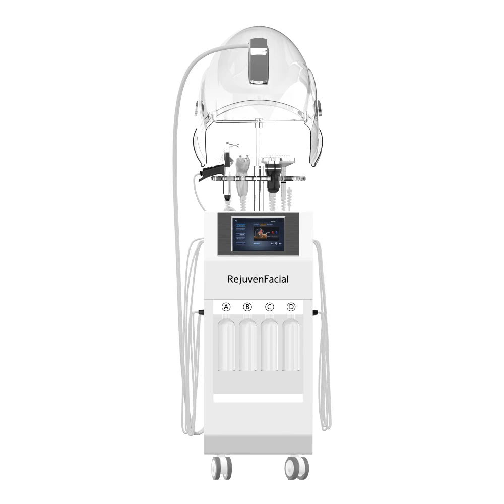 Multi-functional Skin Care Equipment Oxygen Peel Facial Device with Oxygen Dome Mask Facial Spa