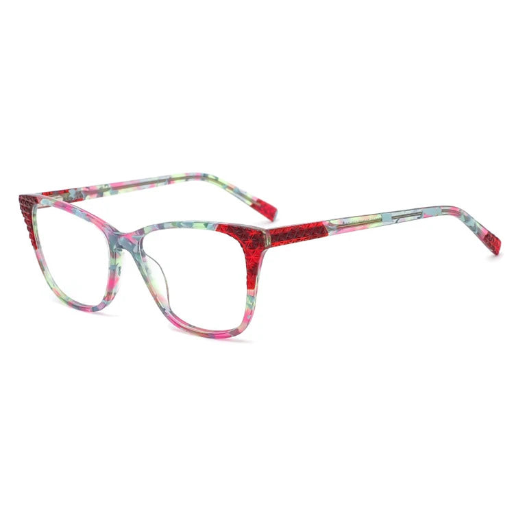 Acetate Optical Frame Colorful Frame Eye Glasses Eyewear Ready Made Best Seller Unisex Eyewear