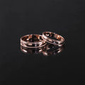 Abiding Promotion Personality Round Bead Edge 5 Stone Decoration Moissanite Diamond Couple Ring for Wedding Valentine's Gifts