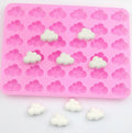 3D Pink Silicone Soft Cloud Baking Molds Lollipop Moulds Jelly Molds for Kid 36 Holes