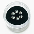 Yantuo Hot Selling 3mm Heart Tooth Gems Flat-back Non Hotfix Rhinestones for Tooth DIY