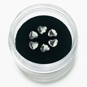 Yantuo Hot Selling 3mm Heart Tooth Gems Flat-back Non Hotfix Rhinestones for Tooth DIY
