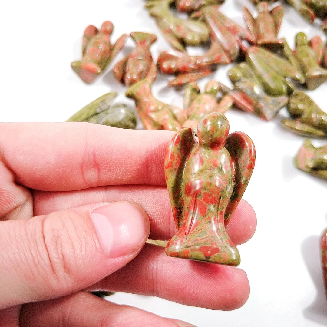 Huiying Unakite 1.5 Inch Angel Online Handmade Sale From China Crafts