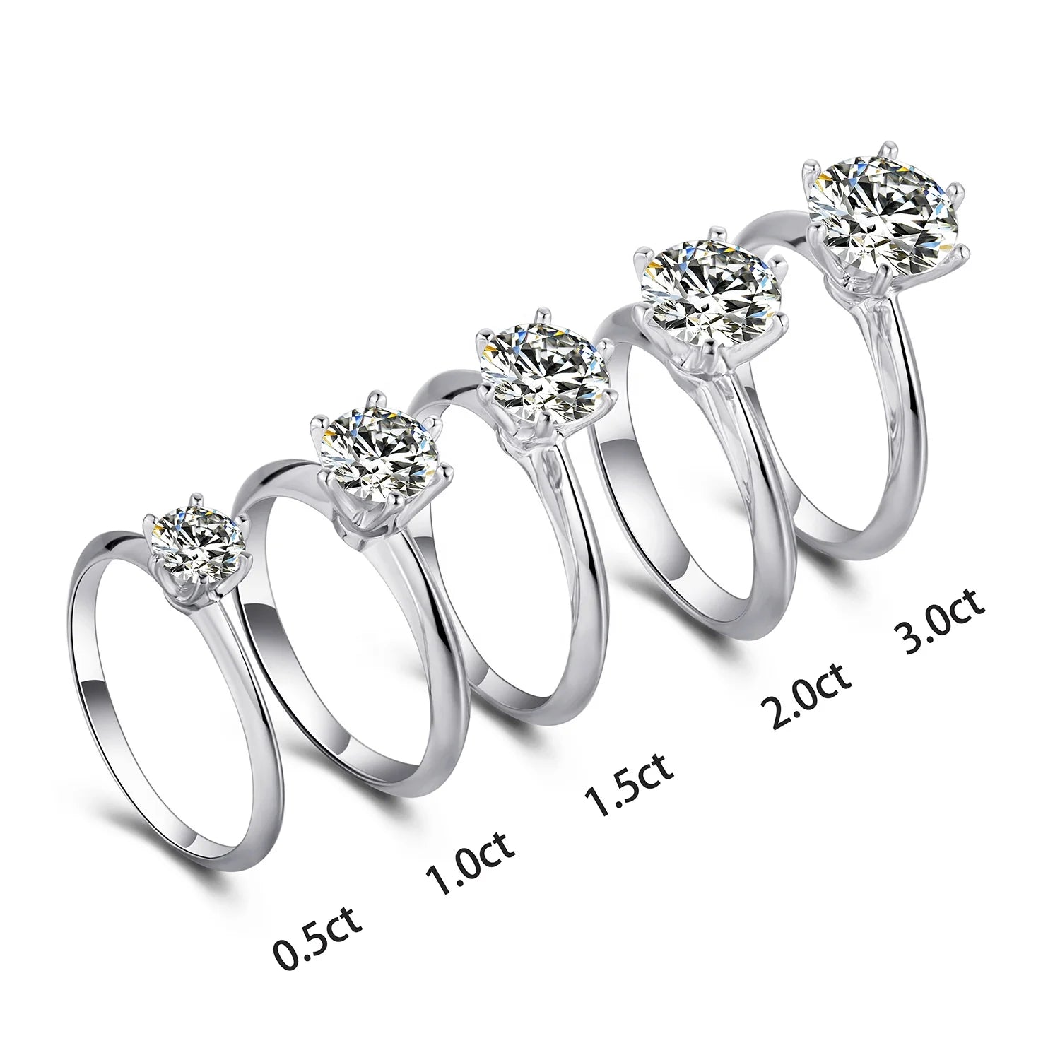 Abiding Jewelry Wholesale Oxidation Resistant Wedding Engagement Gold Gemstone Moissanite Diamond Women 925 Sterling Silver Ring