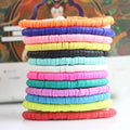 European American Beach Bohemian Wrap Bracelet Hot Selling Bead Stretch Bracelet Sweet Color Clay Beads for Bracelet Making