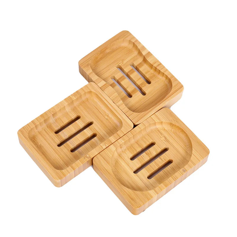 Salt Soap Rack Bamboo Soap Dish Bamboo Soap Tray for Bathroom