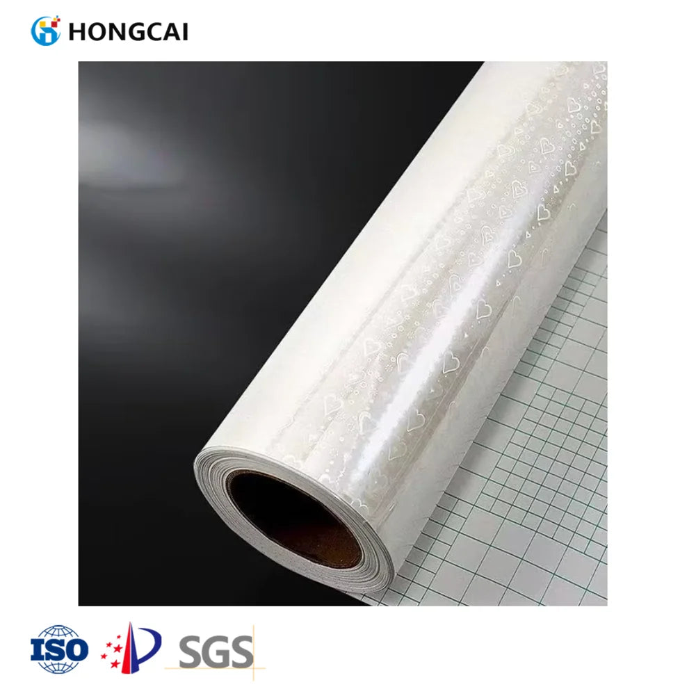 Hongcai PET Colorful Laser Shattered Glass Quicksand Stars Glitter Laser Heart Cold Transfer Color Film Photo Protective Film
