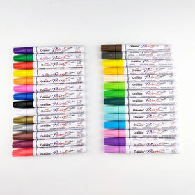 Paint Pens Paint Marker for Metal Canvas Wood Rock Fabric Glass Mugs 28 Colors Paint Marker Pens Waterproof Oil