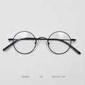2025 Titanium Glasses Frame for Men Women Vintage Retro Round full Eyewear Screwless Eyeglasses Frame full Spectacle