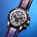 Reward Male Watches New Relogio Masculino Luminous Colorful Leather Band Chronograph Sport Watch Men Luxury