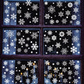Movable PVC Vinyl Merry Christmas Window Glass Sticker UV Printed for Decorations