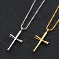 Personalized Baseball Bat Cross Necklace Men's and Women's Popular Steel Nails Couple's Pendant Hip-hop Punk