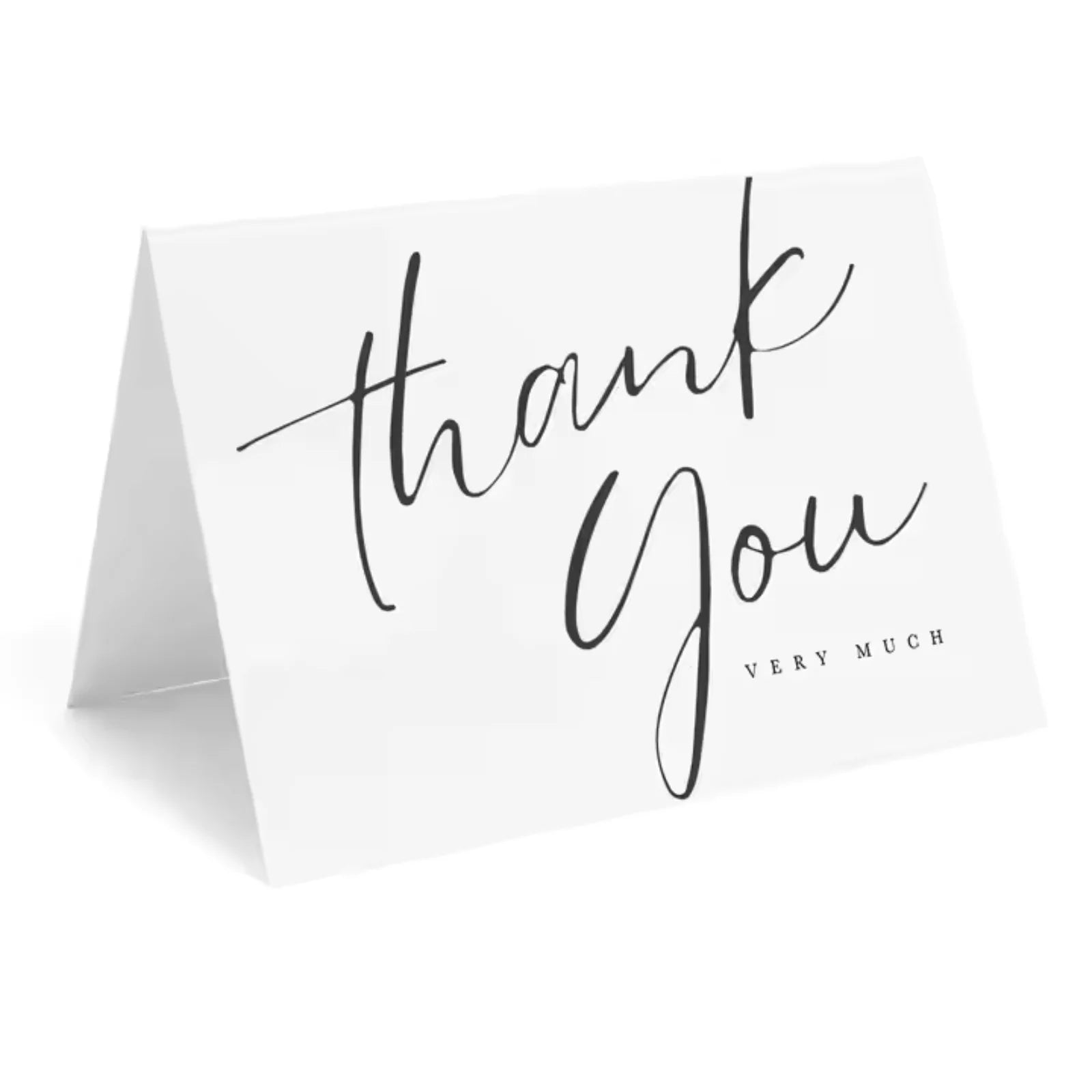 Wholesale Custom Thank You Cards with Folding Design Personalized Logo and Various Size Options for Small Business Orders