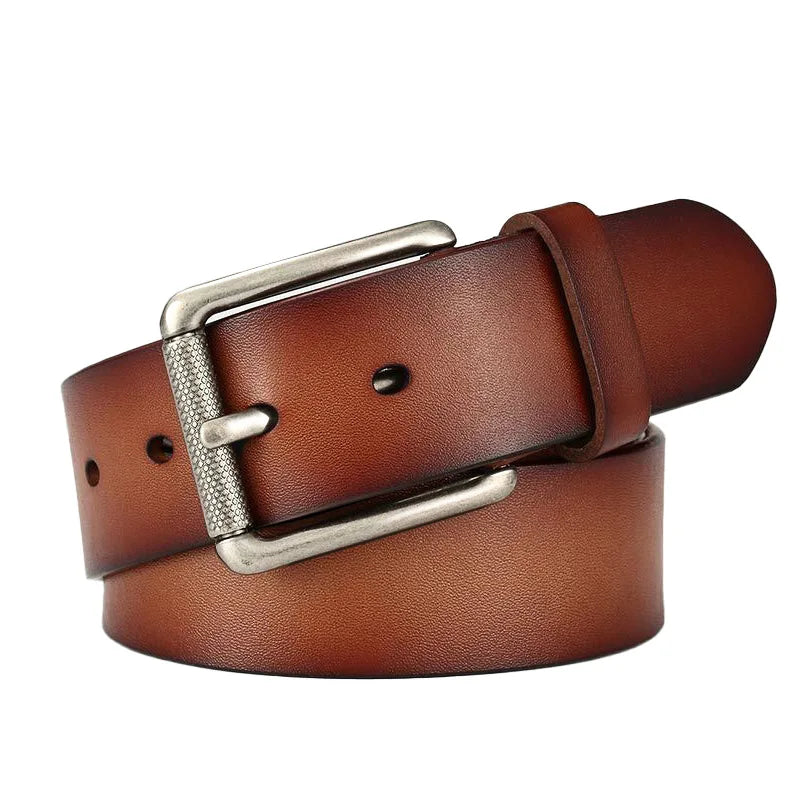 Easy Way Factory Mens 40mm Classic Jean Belt Genuine Leather Luxury Belt