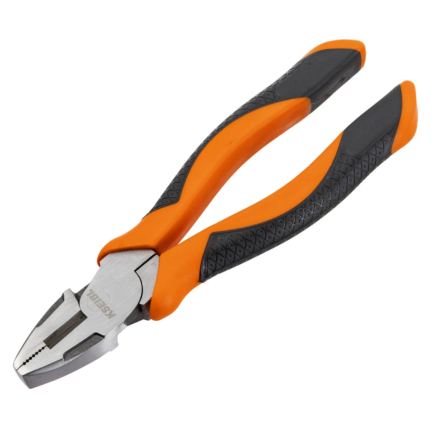 KSEIBI Industrial Hand Tools 8-Inch Combination Pliers -High Carbon Steel with 58 HRC Induction-Hardened Edges