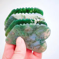 Huiying Massager Moss Agate Moss Agate Jade Jagged square Shape Facial Guasha Scraping Therapy Tools Gua Sha Tool for Face Body