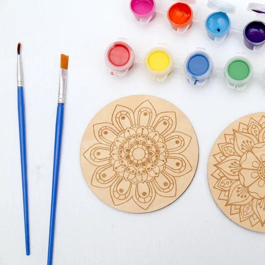 Wooden Mandalas Paint Kit Mandala Coaster DIY Project