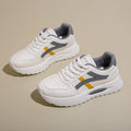 Lady PU Leather Platform Sports Sneakers Fashion Casual Walking & Running Trainers Tenis De Mujer for Women Summer Style