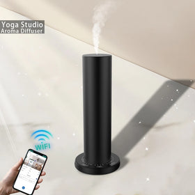 300m3 Medium Area Black Color Aluminum Touch Screen Control Scent Diffuser Machine Wholesale Hotel Arabian Aroma Diffuse 300ml