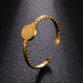 Myshape Minimalist Round Open Ring Gold Color Stainless Steel Women Rings 2023 Fashion Party Jewelry Valentine's Day Gift New in