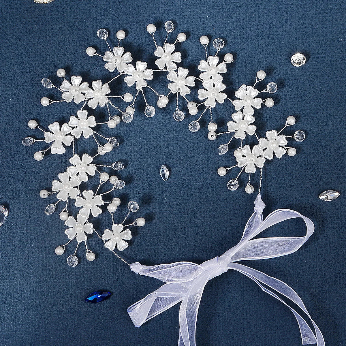 Miallo Elegant Handmade Wedding Hair Accessories Crystal Pearls Hair Vine Bridal Hair Headpieces Headbands
