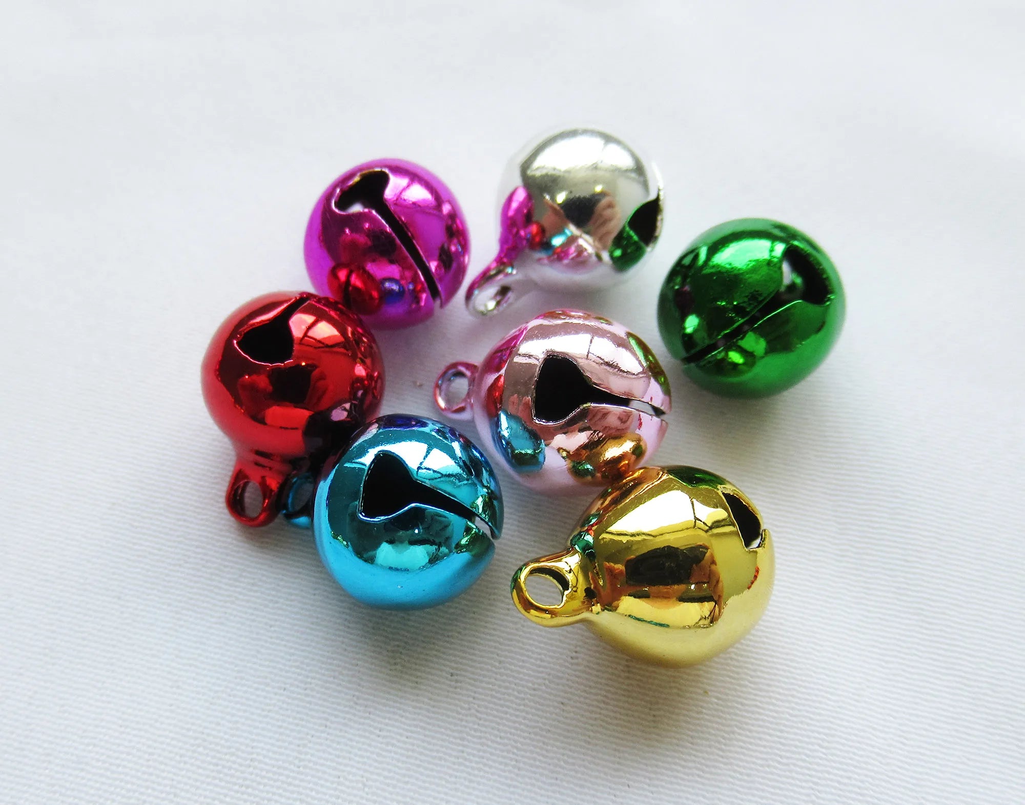 10mm Jingle Bells Christmas Bell Decorations Bronze Plated Bells