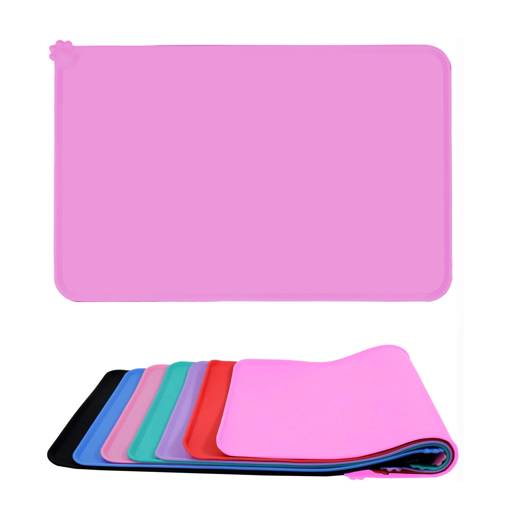Wholesale Upgraded Waterproof Non-Slip Silicone Pet Feeding Mat Waterproof Pet Toilet Mat