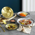 17cm 20cm 23cm 26cm Kitchen Dinner Plates Stainless Steel Round Dish Plate Camping Tray