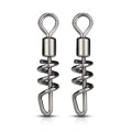 Newbility Fishing Stainless Steel Snap Clip Hooks Heavy Duty Rolling Swivel With Screwed Snaps