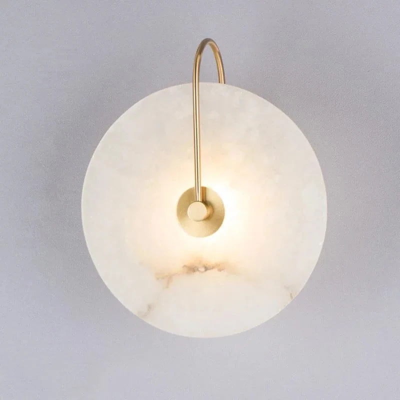 Jpungsun Nordic Wall Lamp Modern Minimalist Living Room Corridor Background  Bedroom Bedside Marble LED Wall Sconce Light
