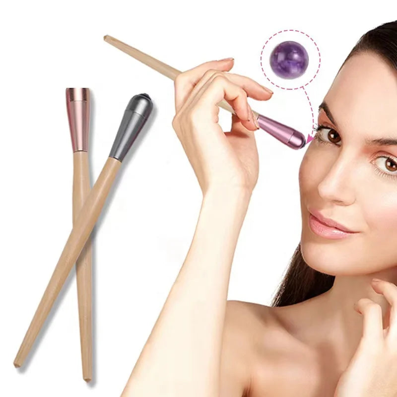 Wholesale New Design Bamboo Massage Ball Therapy Eye Roller Massage Stick Anti-wrinkle Massage Stick Eye Pen