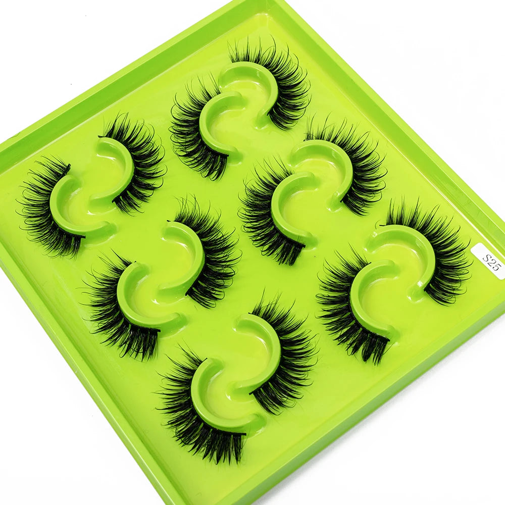 Yiernuo Wet Look Lash Extensions Handmade Black 0.07MM Thickness Cruelty-Free Long Cosplay Makeup Manga Eyelashes