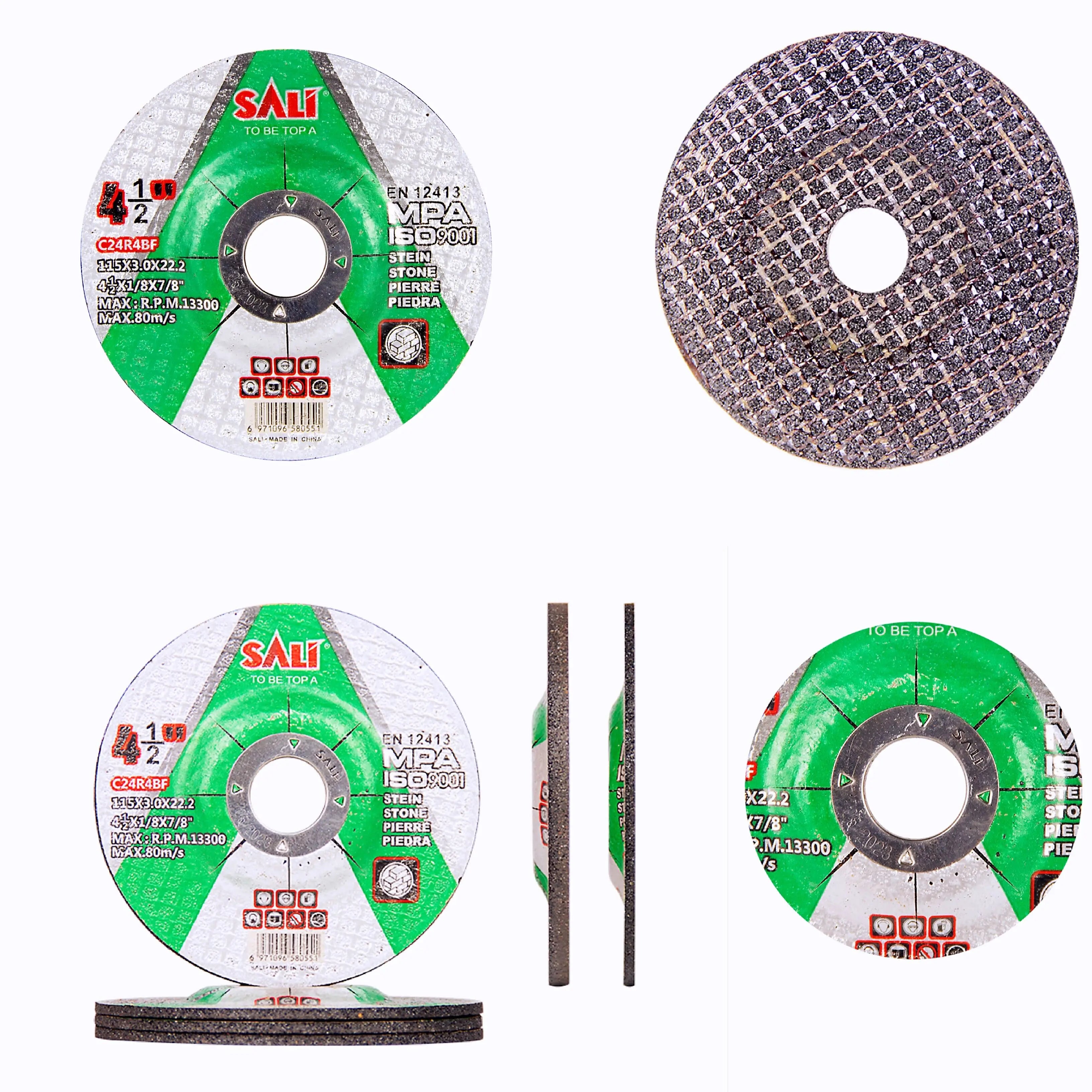 4.5Inch 115mm Silicone Carbide Abrasive Disc Stone T42 Hardness 3-Year Warranty OEM ODM OBM High Efficiency MPA for Brand Model
