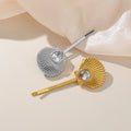 Dazan New HOT 18k Gold Plated Stainless Steel High End BOHEMIA Tear Zircon Shell Hair Clip Hair Accessories Youth Girl Jewelry
