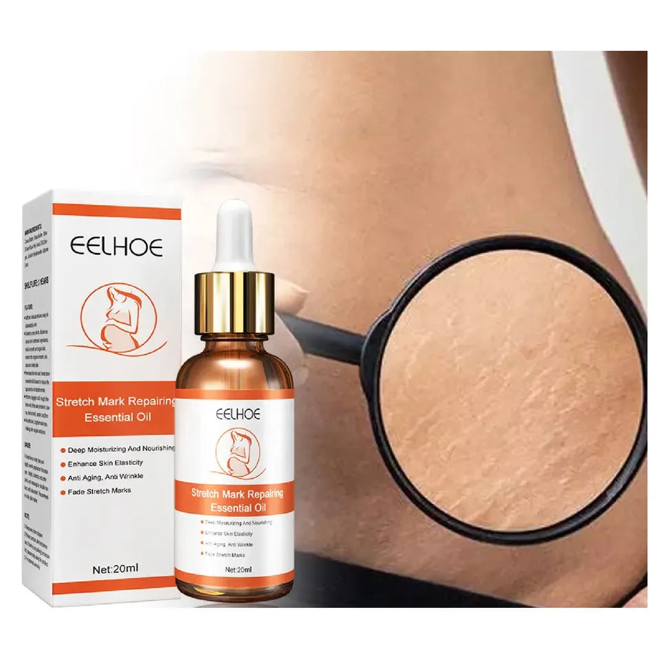 EELHOE 100% Natural Herbal Vitamin E Hyaluronic  Acid Lifting Firming  Scars Stretch Marks Removal Oil