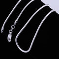 Free Shipping 2MM Snake Chain 925 Silver Plated Necklace Wholesale Price 16 18 20 22 24 26 28 30 Inch High Quality Necklace
