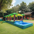 Customized Large Inflatable Double Slide for Kids Adults Commercial Outdoor City Jungle Water Slide Made PVC Material