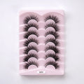 NEW 7pairs Fake Eyelashes Thick Long False Eyelashes Dramatic Lashes 3D Faux Mink Eyelashes Wholesale Full Strip Lashes Makeup