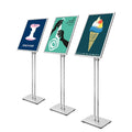 Adjustable Aluminum Floor Standing Retail Outdoor Signage A4/A3/A2 Multi-position Height Adjustable for Easy Assembly Custom