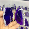 Wholesale Natural Colourful Crystal Agate Handmade Agate Slice Butterfly for Decoration
