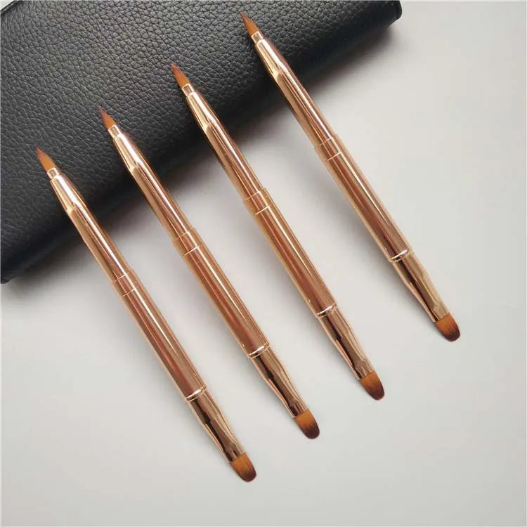 High Quality Best Seller Lip Brush Travel Double End Retractable Lip Brushes