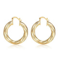 Wholesale 18K Gold Plated 35mm Diameter Big Gold Hoop Earrings