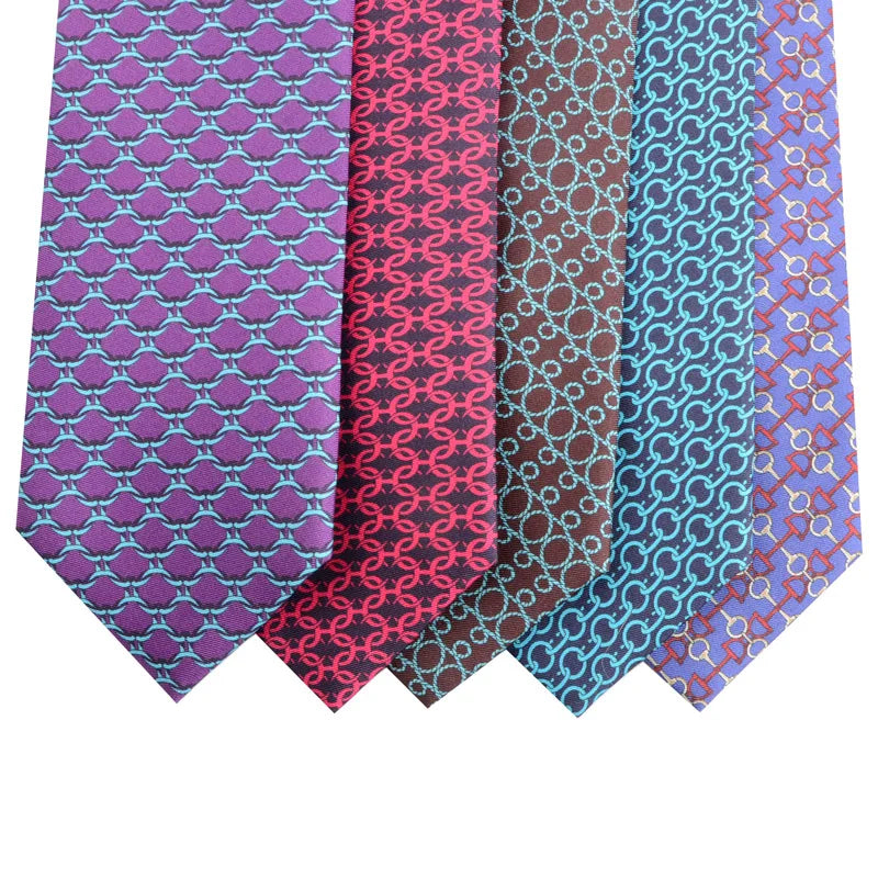 Hamocigia Factory Handmade 100% Organic Pure Silk Tie Custom Digital Printing Ties