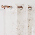 Wholesale Floral Pattern Embroidery Design Sheer Tulle Curtains & Drapes for Home Living Room Window Decor