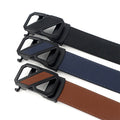 Multiple Colors Available Fashionable Automatic Buckle Men Leather Belt Double Layer Cowhide Jeans Genuine Leather Belt