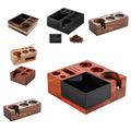 New Design Double Layer Solid Wood Spring Design Detachable Box Coffee Tamper Station Tamper Holder Coffee Knock Box