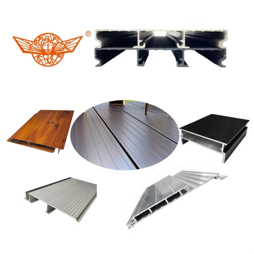 Xingqiu Aluminum Factory Wholesale Guangdong 6063 T5 Square Deck Profile Waterproof & Fireproof Outdoor Terrace Decking Floor