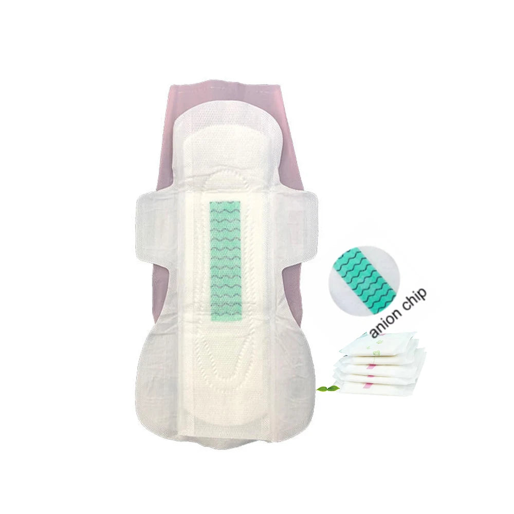 Custom 290mm Anion Chip Super Care  Privatel Label Sanitary Pads for Women