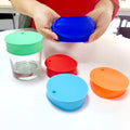 8 cm Cup Lid Custom Silicone Cup Lid Suitable for 8-11 cm Cup Diameter bar and Dance Hall Party Special